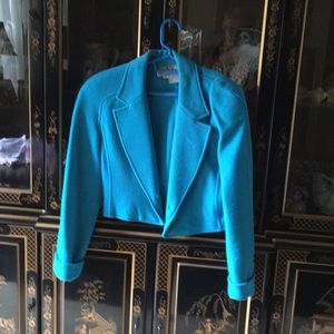 Blue wool jacket Carlisle size 2
